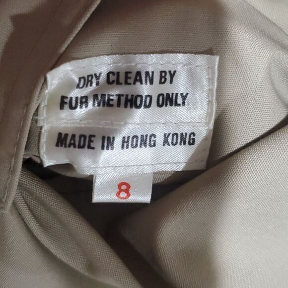 Vintage Reversible Genuine Curly Lamb Fur Coat Size 8 or M - Picture 15 of 16